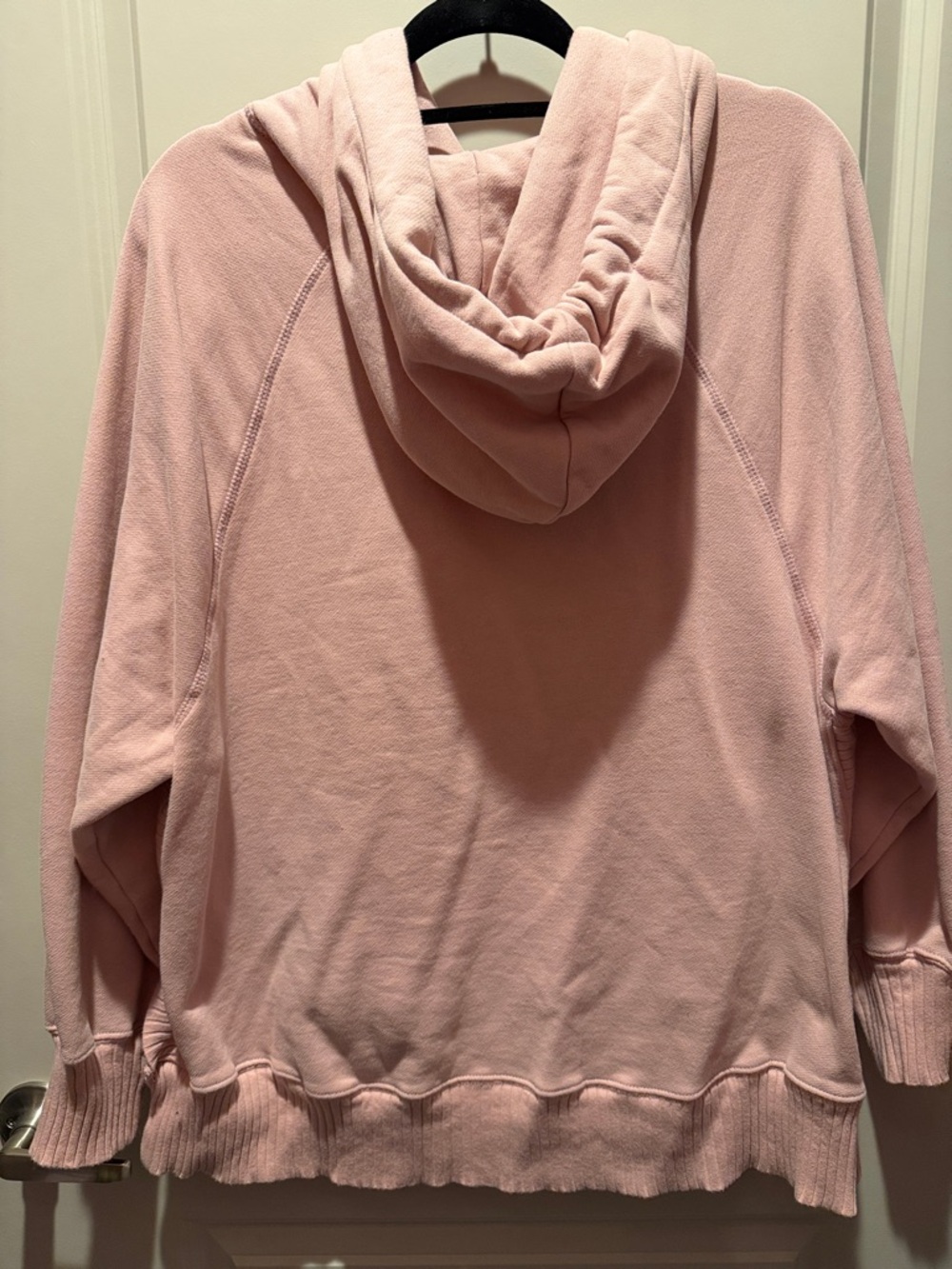 American Eagle Women’s Pink Hooded Pullover Sweatshirt - Picture 3 of 3